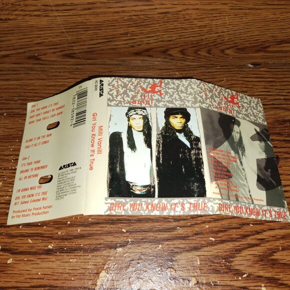 Milli Vanilli - Girl You Know It's True on cassette (1989, Arista Records) - Picture 3 of 5